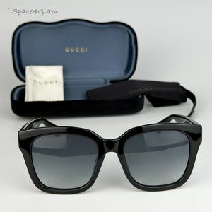 NEW Gucci GG1338SK 003 Black Grey Gradient Square Women Sunglasses GG 1338SK